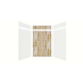 Expressions 60-in x 48-in x 96-in Glue to Wall 3-Piece Shower Kit, White / Sorento, EWKX60488412-3143