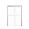 FBPT487008F-R-BN Frederick 45.75-47 in. W x 70 in. H Semi-Frameless Bypass Shower Door in Brushed Stainless with Frosted Glass