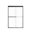 FBPT487008F-R-MB Frederick 45.75-47 in. W x 70 in. H Semi-Frameless Bypass Shower Door in Matte Black with Frosted Glass