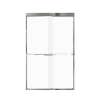 FBPT487608F-J-PC Frederick 45.75-47 in. W x 76 in. H Semi-Frameless Bypass Shower Door in Polished Chrome with Frosted Glass 