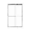 FBPT487608F-R-PC Frederick 45.75-47 in. W x 76 in. H Semi-Frameless Bypass Shower Door in Polished Chrome with Frosted Glass 