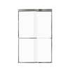 FBPT487608F-S-PC Frederick 45.75-47 in. W x 76 in. H Semi-Frameless Bypass Shower Door in Polished Chrome with Frosted Glass 
