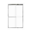 FBPT487608F-T-PC Frederick 45.75-47 in. W x 76 in. H Semi-Frameless Bypass Shower Door in Polished Chrome with Frosted Glass 