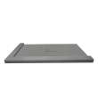 FZSDT7940C-40 Trimslate 79-in x 40-in Shower Base with Adjustable Double Threshold and Center Drain, Dark Grey