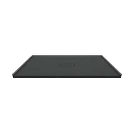 Trimslate  Elite 48-in x 36-in Zero Threshold Shower Base with Center Drain, Black, SMFZSE4836C-09