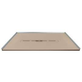Trimslate  Elite 60-in x 36-in Zero Threshold Shower Base with Center Drain, Caramel, SMFZSE6036C-33