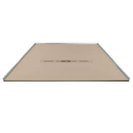 Trimslate  Elite 72-in x 48-in Zero Threshold Shower Base with Center Drain, Caramel, SMFZSE7248C-33