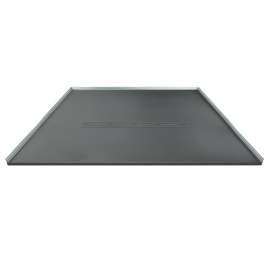 Trimslate  Elite 72-in x 48-in Zero Threshold Shower Base with Center Drain, Dark Grey, SMFZSE7248C-40