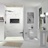 FZST6340C-32 Trimslate 63-in x 40-in Shower Base with Adjustable Single Threshold and Center Drain, Cameo