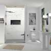 FZST6340C-40 Trimslate 63-in x 40-in Shower Base with Adjustable Single Threshold and Center Drain, Dark Grey