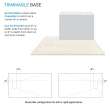 FZS7236-32 Trimslate 72-in x 36-in Zero Threshold Shower Base with End Drain, Cameo
