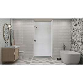 FZS5140C-40 Trimslate 51-in x 40-in Zero Threshold Shower Base with Center Drain, Dark Grey