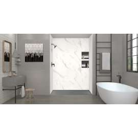 FZS6340C-40 Trimslate 63-in x 40-in Zero Threshold Shower Base with Center Drain, Dark Grey