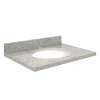 G2522-G2 Nouveau 25-in x 22-in Granite Single Bowl Vanity Top With Eased Edge, Gaillo Parfait