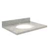G3722-G2 Nouveau 37-in x 22-in Granite Single Bowl Vanity Top With Eased Edge, Gaillo Parfait