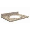 G4322-F2 Nouveau 43-in x 22-in Granite Single Bowl Vanity Top With Eased Edge, Gaillo Ornamental