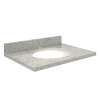 G4919-G2 Nouveau 49-in x 19-in Granite Single Bowl Vanity Top With Eased Edge, Gaillo Parfait