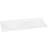 ITBC61222-A5 Decor 61-in x 22-in Solid Surface Double Bowl Vanity Top, White