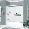 KTAFS603660L-21PC 60-in x 36-in x 80-in 7-Piece Glue-on Saramar Shower/Tub Kit with Door Faucet and Accessories, White/Polished Chrome