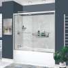 KTAFS603660L-50PC 60-in x 36-in x 80-in 7-Piece Glue-on Saramar Shower/Tub Kit with Door Faucet and Accessories, Lunar/Polished Chrome