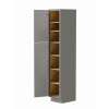 18-in x 21-in x 84-in Ready to Assemble Slim Shaker Vanity Linen Cabinet, Light Grey