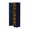 18-in x 21-in x 84-in Ready to Assemble Slim Shaker Vanity Linen Cabinet, Navy Blue