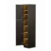18-in x 21-in x 84-in Ready to Assemble Slim Shaker Vanity Linen Cabinet, Smokey Grey