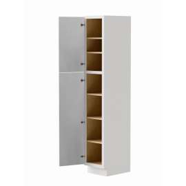 15-in x 21-in x 84-in Ready to Assemble Slim Shaker Vanity Linen Cabinet, White