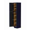 15-in x 21-in x 84-in Ready to Assemble Shaker Vanity Linen Cabinet, Navy Blue