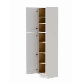 15-in x 21-in x 84-in Ready to Assemble Shaker Vanity Linen Cabinet, White