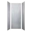LWK363696-186 Lusso 36-in x 36-in x 96-in Glue to Wall 3-Piece Shower Wall Kit, Glacier Grey