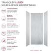 LWK363696-190 Lusso 36-in x 36-in x 96-in Glue to Wall 3-Piece Shower Wall Kit, Bellanca