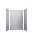 LWK483672-186 Lusso 48-in x 36-in x 72-in Glue to Wall 3-Piece Shower Wall Kit, Glacier Grey