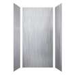 LWK483696-186 Lusso 48-in x 36-in x 96-in Glue to Wall 3-Piece Shower Wall Kit, Glacier Grey