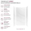 LWK483696-181 Lusso 48-in x 36-in x 96-in Glue to Wall 3-Piece Shower Wall Kit, Palladio White