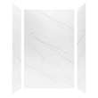 LWK603696-181 Lusso 60-in x 36-in x 96-in Glue to Wall 3-Piece Shower Wall Kit, Palladio White