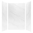 LWK604896-181 Lusso 60-in x 48-in x 96-in Glue to Wall 3-Piece Shower Wall Kit, Palladio White