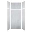 LWKX36367224-190 Lusso 36-in x 36-in x 72/24-in Glue To Wall 6-Piece Transition Shower Wall Kit, Bellanca