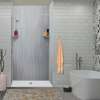 LWKX48368412-186 Lusso 48-in x 36-in x 84/12-in Glue To Wall 6-Piece Transition Shower Wall Kit, Glacier Grey