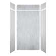 LWKX48368412-190 Lusso 48-in x 36-in x 84/12-in Glue To Wall 6-Piece Transition Shower Wall Kit, Bellanca