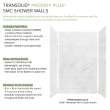 PPWKX60367224-60 Prodigy Plus 60-in x 36-in x 72/24-in Shower Wall Kit, Calcite (8-in x 16-in Horizontal Tile Pattern with Stone Color)