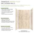 PPWKX60368412-62 Prodigy Plus 60-in x 36-in x 84/12-in Shower Wall Kit, Aztec (8-in x 16-in Horizontal Tile Pattern with Stone Color)