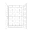 PWK604896-531 Prodigy 60-in x 48-in x 96-in Shower Wall Kit, White Horizontal Tile