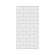 BW4896-531T Bravastone 48-In X 96-In Glue To Wall Wall Panel, White/Grey