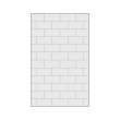 BW6096-531T Bravastone 60-In X 96-In Glue To Wall Wall Panel, White/Grey