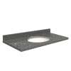Q2522-4T Nouveau 25-in x 22-in Quartz Single Bowl Vanity Top With Eased Edge, Greystone