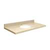 Q3719-3X Nouveau 37-in x 19-in Quartz Single Bowl Vanity Top With Eased Edge, Nature's Path