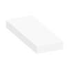 ASB3012-01 30-in x 12-in x 4-in Solid Surface Adjustable Shower Bench, White