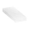 ASB3012-181 30-in x 12-in x 4-in Solid Surface Adjustable Shower Bench, Palladio White