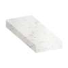ASB3012-47 30-in x 12-in x 4-in Solid Surface Adjustable Shower Bench, White Venito